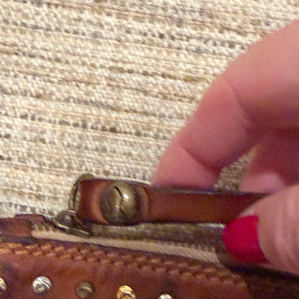 Campomaggi Studded Brown Crossbody Bag - Picture 3 of 11